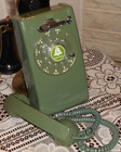 Excellent Vintage Western Electric Green Classic Rotary Dial Wall Phone  Works 