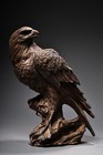 Old Rare Pure Copper Eagle Incense Burner