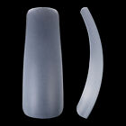 120pcs Long Curved Nails Matte Half Full Cover Coffin False Nail Extension Tip