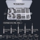 Thkfish  28 103pcs Fishing Weights Set Fishing Lead Sinker Drop Shot Weights Kit