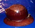 Vintage antique Coal Miner s Msa Skullgard K Full Brim Hardhat Cap Size 6 7 8