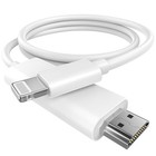  apple Mfi Certified  Lightning To Hdmi Cable Adapter For Iphone To White-l