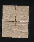 Gb Qv 1864 Sg43 44 1d Penny Red Plate 124 Mint Block Of 4 With Original Gum