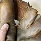 Antique Vintage Wilson Baseball Glove mitt 1930s-40s Big Finger Ted Wilks 