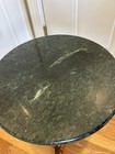 The Bombay Company Accent Table Mcm Green Granite Top Vintage 