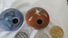 2- 1960s Georgetown Art Studio Pottery Ikebana   Other Flower Frog Glass   Mcm