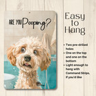 Maltipoo Funny Bathroom Sign Are You Pooping Bath Metal Tin Dog Wall Art Decor