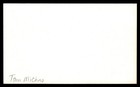 Tom Michno Orioles Baseball Signed Index Card Auto  ca3133