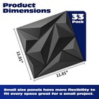 33 Pack 3d Wall Panel Diamond For Interior Wall D  cor  Pvc Flower