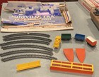 Minivelle Train   Station Ho Scale Long Running Wind Up Set Not Tested