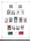 Collection  Belgium Part B Scott Album Page  1910 1998  Cat  109  Mint   Used