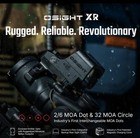 Osight Xr Enclosed Red Dot Optic  Ruggedized Miniature Reflex Footprint  2 6 32