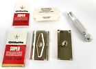 Vintage Gillette Razor 1966 L4 Code 3 Piece Travel Double Edge Safety Razor Usa