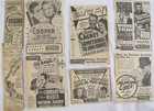 Vintage 1933-37 Various Movies   Film Newspaper Print Ads Lot