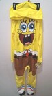 Spongebob Squarepants Hooded One Piece Pajama Sleepsuit Size Large 12-14 Nwt 