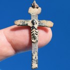 Awesome Pectoral 17th Century Crucifix Cross Antique Blessed Virgin Medallion