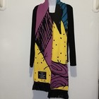 The Nightmare Before Christmas Patchwork Knit Scarf  jack Skellington  Sally 
