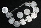11 Seated Dime Love Token Bracelet                                   Otq1417 buh