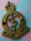 Ww1 Royal Army Medical Corps Cap Badge Kc Bi-metal 2 Lugs Antique Original