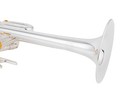 Aurosus Cp-901s Silver Plated Piccolo Trumpet Key Bb a 4 Valve W  Case Mouthpiec