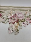 3- Victorian Scalloped Mauve Pink Floral Wallpaper Border 9 5  H Cottage