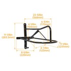 2 Pcs Wall Mounted Saddle Rack Heavy Duty  Space Saving Holds Horse Saddle