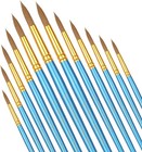 12pcs Round Watercolor Brushes Water Color Brushes For Painting Artist Body F   