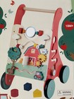 Zookabee Wooden Farm Activity Walker Push Pull Baby Learning Toy Walking Trainer