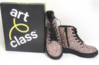 Girls  Zoe Glitter Multi-color Zipper Lace-up Combat Boots - Art Class - Size 13