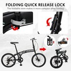 20 folding Commuter Bike  7-speed Foldable Bicycle Dual Disc Brakes Carbon Steel