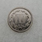 --1889 3 Cent Nickel - Us Three Cent Type Coin -low Surviving Quantity--