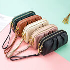 Womens Ladies Leather Phone Card Holder Wallet Purse Zipper Clutch Long Handbag