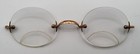 Antique Andrew J  Lloyd Filled Gold Boston Eye Glasses Spectacles With Case
