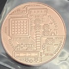 Bitcoin Design 1 Oz  999 Fine Copper Round Crypto Coin Bu Bullion