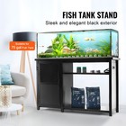 Aquarium Stand 75 Gallon Steel Mdf Fish Tank Stand W  Cabinet   Power Outlets