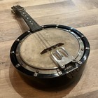 Antique Banjo Mandolin British Made W  Case Early 20th Century Project