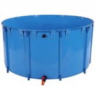 Above Ground Pvc Pond Tank 3100l Round Framed Fish Culture Setup