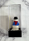 Dollhouse Miniature Ceramic Snowman Christmas  1 25 Inch Tall 1 12 Scale Wired