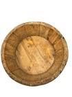 Antique Van Thiel Farmhouse Primitive Barrel Wooden Wood Tea Bowl Basin Sink