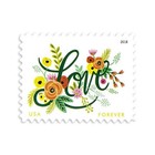 Usps Love Flourishes Party Wedding  Sheet Of 20 First Class Letter Stamps 78  