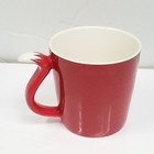 Rare Starbucks Red Fox Coffee Mug Cup Tail Handle Christmas Holiday 2012