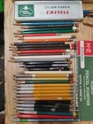 Lot Of Vintage Drafting Tools  Leads  80 Templates  Mechanical Pencils See Pics