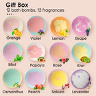 Bath Bombs For Kids And Women  12 Natural Handmade Bath Bomb Gift Set  Bubble Ba