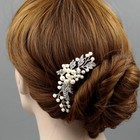 Bridal Hair Comb Pearl Crystal  Headpiece Hair Clip Pin Wedding Accessories 7244