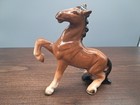 Vintage Ceramic Porcelain Brown Horse Figurine Mid Century  Figure 4 75 