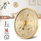 3-in-1 Wall Mount Weather Station  Analog Thermometer Barometer Hygrometer  Prec