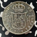 1885 Spanish Philippines 20 Centavos Lot t4666 Silver 