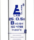 Eisco Labs 25ml Graduated Cylinder  Class B  Blue Graduations  Round Base
