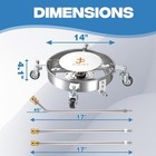 Undercarriage Pressure Washer Attachment  Undercarriage Cleaner With 4 Wheels