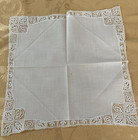 Vintage Hankies Lot Of  21  Whites With Wedding Lace  For Weddings Tea Showers